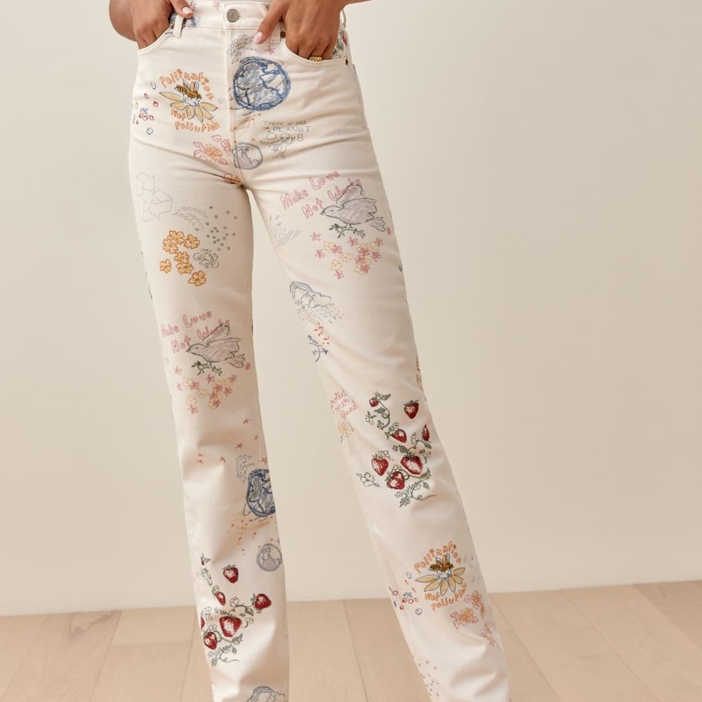 Reformation Cynthia Doodle High Rise Jeans
